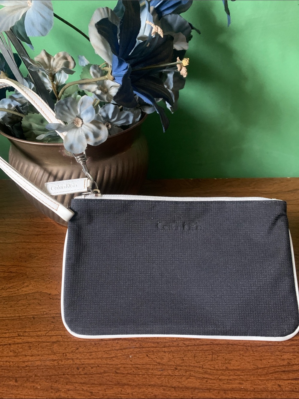 Calvin Klein Black Clutch Wristlet